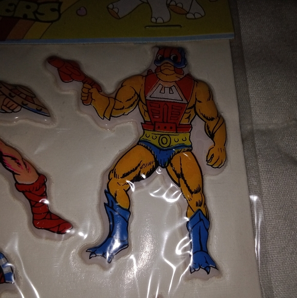 New Old Stock He-Man And The MASTERS Of The Universe Puffy Stickers Unpunched - Picture 5 of 11